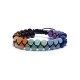 Edelsteen Armband Chakra Dubbele Rij Verstelbaar 6mm Kralen