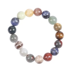 Edelsteen Armband Mixed Stones 12mm Kralen