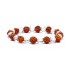 Edelsteen Armband Rudraksha - Bergkristal 8mm Kralen