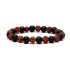 Edelsteen Armband Rudraksha - Lavasteen 8mm Kralen