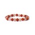 Edelsteen Armband Rudraksha - Perzik Maansteen 8mm Kralen