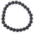 Edelsteen Armband Zwarte Obsidiaan 8mm Kralen 21cm Mat