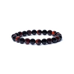 Edelsteen Armband Zwarte Onyx - Kattenoog 8mm Kralen