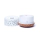 Aroma Diffuser Nebula Rond Wit- Houtmotief 300ml