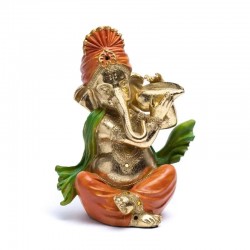 Beeld Ganesha met rituele schelp 25cm