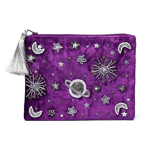 Etui Fluweel Paars - Galaxy 20x15cm