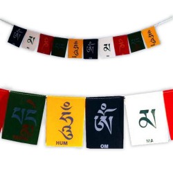 Tibetaanse Gebedsvlaggen Omi Mani Padme Hum Set 2 stuks