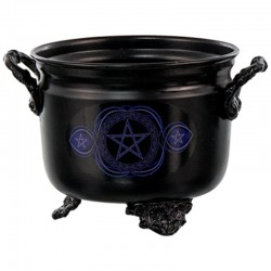 Heksenketel Cauldron Blauw Pentagram