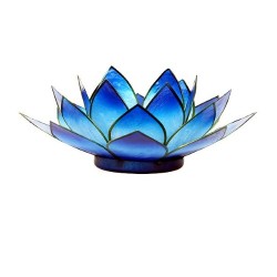 Lotus Capiz Sfeerlicht Blauw Tweekleurig