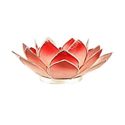Lotus Capiz Sfeerlicht Roze-Rood Zilver