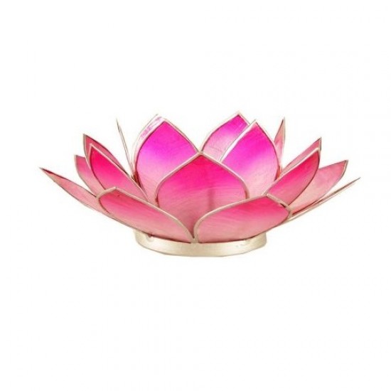 Lotus Capiz Sfeerlicht Roze Zilver