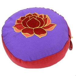 Meditatiekussen Lotus Paars-Rood