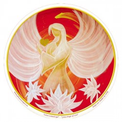 Raamsticker Lotus Angel of Love 3 stuks