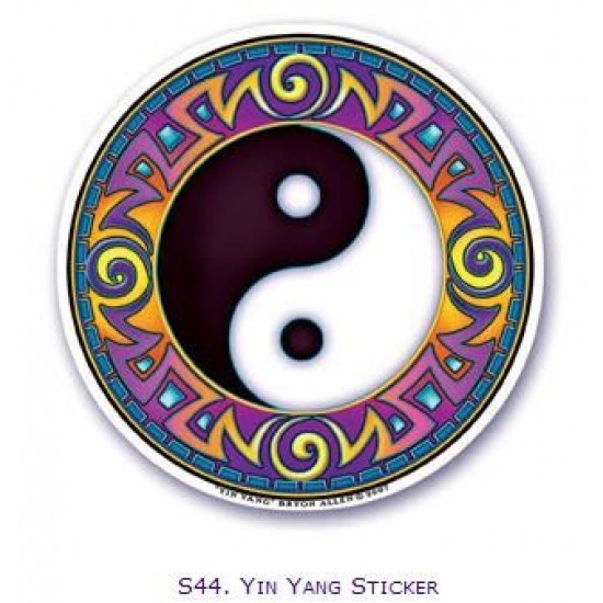 Raamsticker Yin Yang 3 stuks