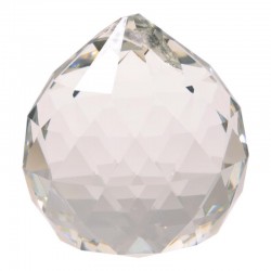 Regenboogkristal bol transparant 2 cm. Set 3 stuks
