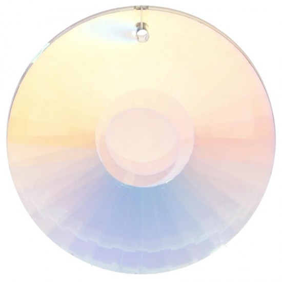 Regenboogkristal cirkel parelmoer 4,5 cm set 3 stuks