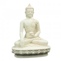 Shakyamuni Boeddha Wit 22cm