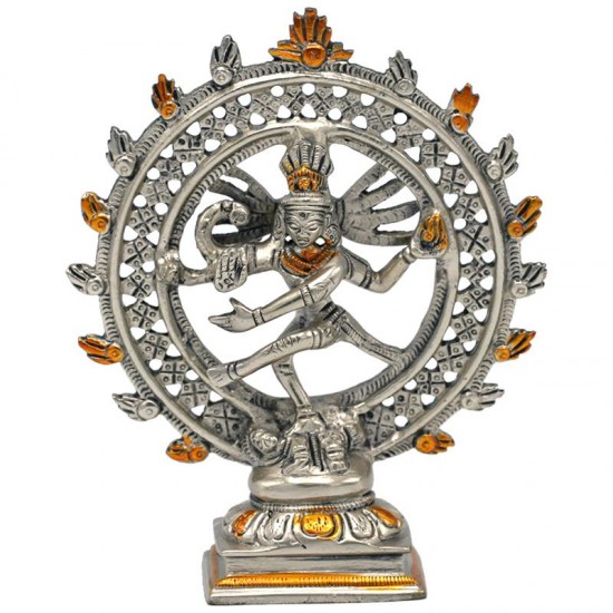 Shiva Nataraja Dubbele Ring 2-Kleurig 15cm
