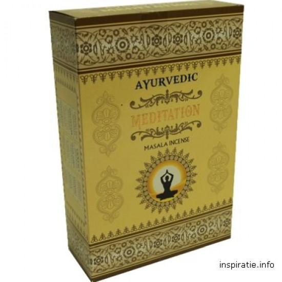 Ayurvedische Masala Meditatie Wierook Box 12 pakjes