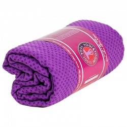 Yoga Handdoek Siliconen Antislip Paars 183x65cm