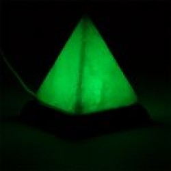 Zoutlamp Mini Piramide Wit