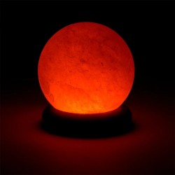 Zoutlamp Mini Bol Oranje