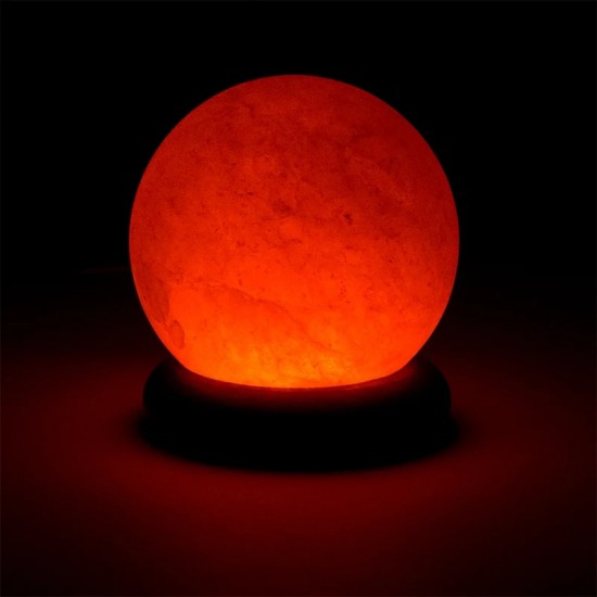 Zoutlamp Mini Bol Oranje