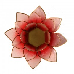 Lotus Capiz Sfeerlicht Rood-Roze Goud