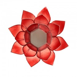Lotus Capiz Sfeerlicht Roze-Rood Zilver