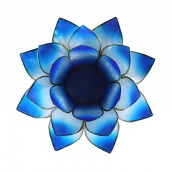 Lotus Capiz Sfeerlicht Blauw Tweekleurig