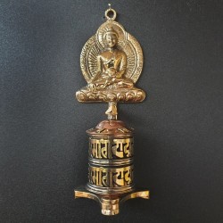 Gebedsmolen Boeddha Tafelmodel 17.5cm