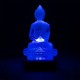 Amithaba Boeddha Transparant Wit 13cm