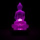 Amithaba Boeddha Transparant Wit 13cm
