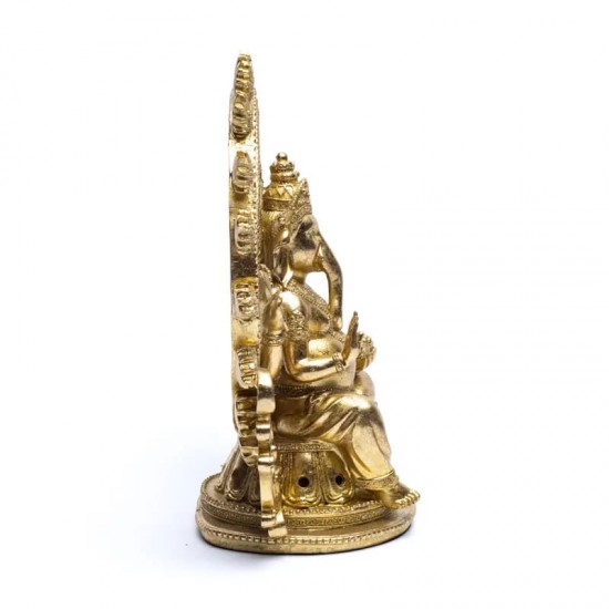 Ganesha met vlammend aureool 25.5cm