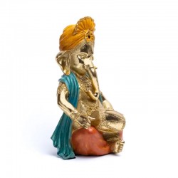 Beeld Ganesha met trommel 26cm
