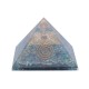 Orgonite Piramide Robijn In Kyaniet 7x7x6cm