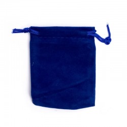Fluwelen Tasje Blauw 7x9cm 10 stuks