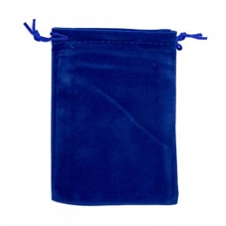Fluwelen Tasje Blauw 10x14cm 10 stuks