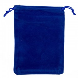 Fluwelen Tasje Blauw 13x18cm 10 stuks