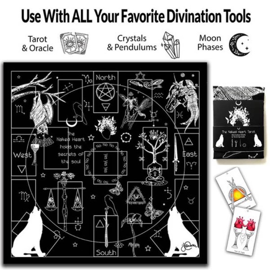 Naked Heart Tarot & Divination Cloth Jillian C. Wilde