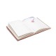 Notitieboek Fluweel Beige - Bloemen 20x15cm