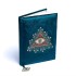 Notitieboek Fluweel Petrol - Tarot Oog 20x15cm