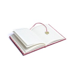 Notitieboek Fluweel Roze - Levensboom 20x15cm