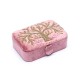 Opbergdoos Fluweel Roze - Levensboom 11x15,5x5cm