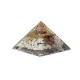 Orgonite Pyramide Maansteen met Maan symbool 7,5x7,5x5cm