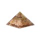 Orgonite Pyramide Zonnesteen met Zon symbool 7,5x7,5x5cm