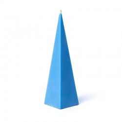 Piramide Kaars Lichtblauw Geurloos 21 cm