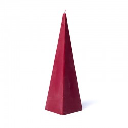 Piramide Kaars Rood Geurloos 21 cm