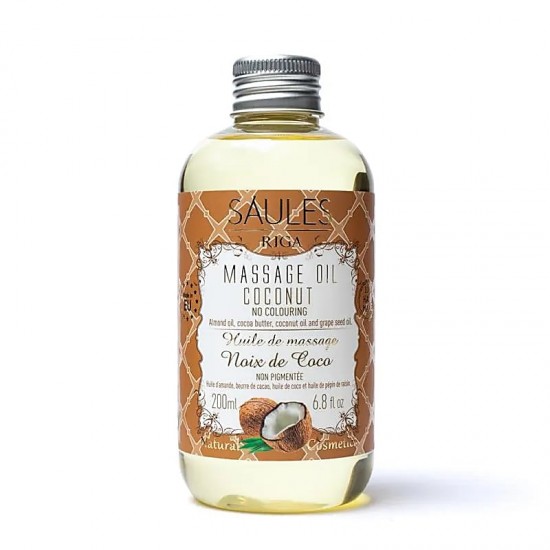 Saules Fabrika Massageolie Kokosnoot 2 stuks 200ml