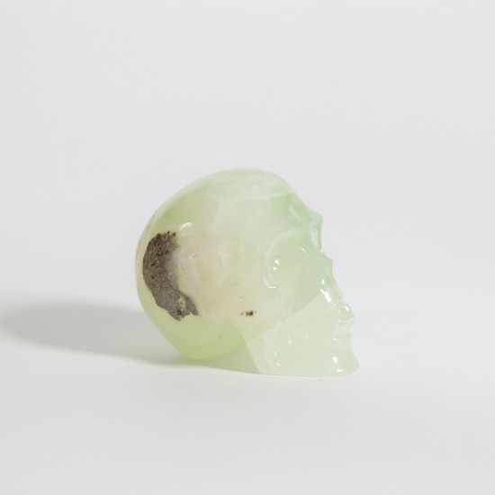 Kristallen Schedel Groene Aragoniet 6.5cm